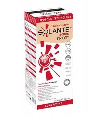 Solante Acnes Tinted Spf 50 Güneş Losyonu 150 ml
