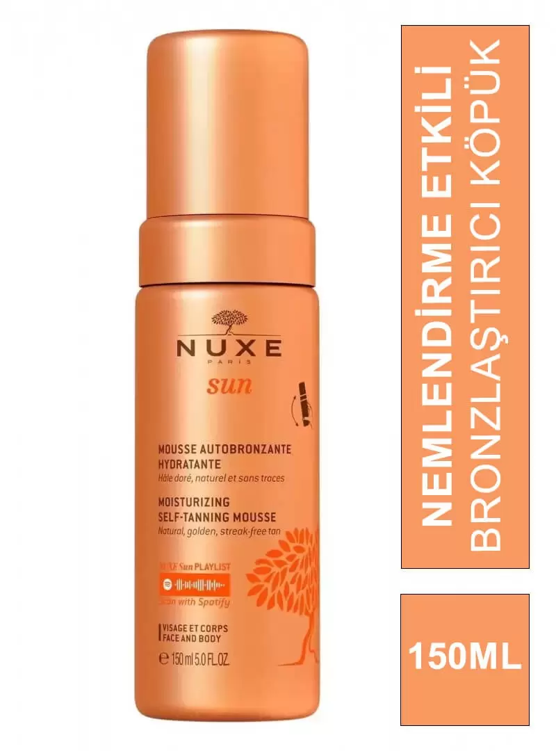 Nuxe Sun Moisturizing Self-Tanning Mousse - Nemlendirme Etkili Bronzlaştırıcı Köpük - 150 ml