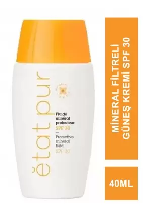 Etat Pur Protective Mineral Fluid Spf30 - Mineral Filtreli Güneş Kremi - 40ml