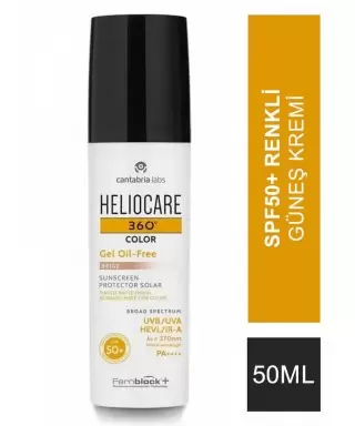 Heliocare 360 Color Gel Oil-Free Beige Spf50+ Renkli Güneş Kremi 50 ml
