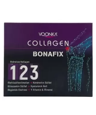 Voonka Collagen Bonafix Tip 123 - Karışık Meyve Aromalı - 30x50ml