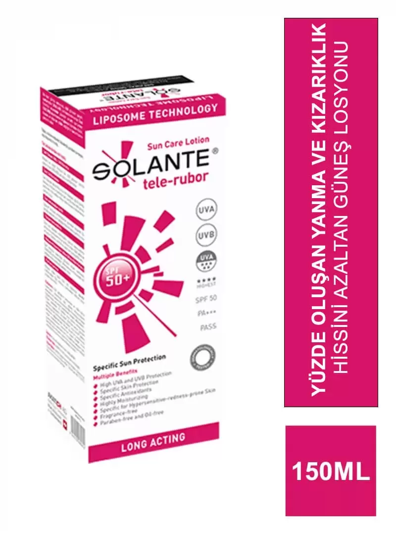 Solante Tele-Rubor Lotion Spf 50 150 ml - Güneş Koruyucu Losyon