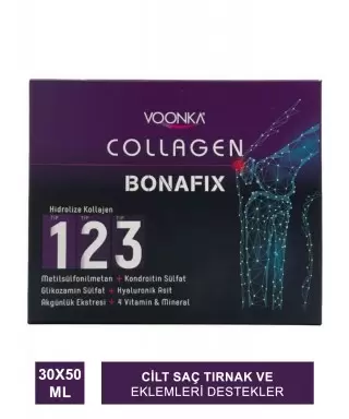 Voonka Collagen Bonafix Tip 123 - Karışık Meyve Aromalı - 30x50ml