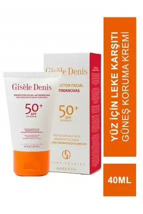 Gisele Denis Anti Dark Facial Suncreen SPF50+ - Yüz İçin Leke Karşıtı Güneş Koruma Kremi - 40 ml