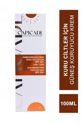 Capicade Güneş Koruyucu Krem Spf 50+Kuru Cilt 100 ml