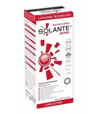 Solante Acnes Lotion Akne ve Sivilce Spf 50 150 ml