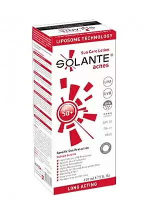 Solante Acnes Lotion Akne ve Sivilce Spf 50 150 ml