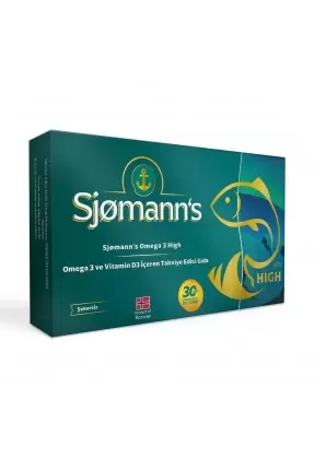 Sjomann's Fishoil Omega-3 30 Çiğnenebilir Jel Tablet