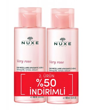Nuxe Very Rose 3-In 1 Soothing Micellar Water - Temizleme Suyu- 2x400 ml