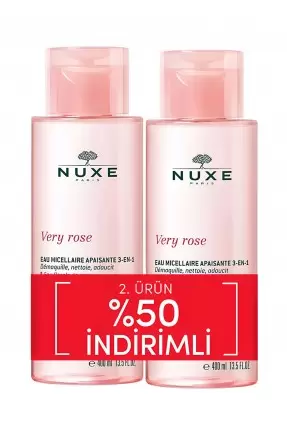 Nuxe Very Rose 3-In 1 Soothing Micellar Water - Temizleme Suyu- 2x400 ml