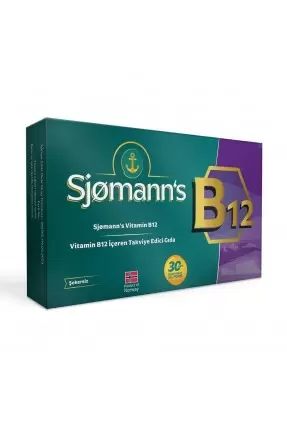 Sjomann's B12 30 Çiğnenebilir Jel Tablet