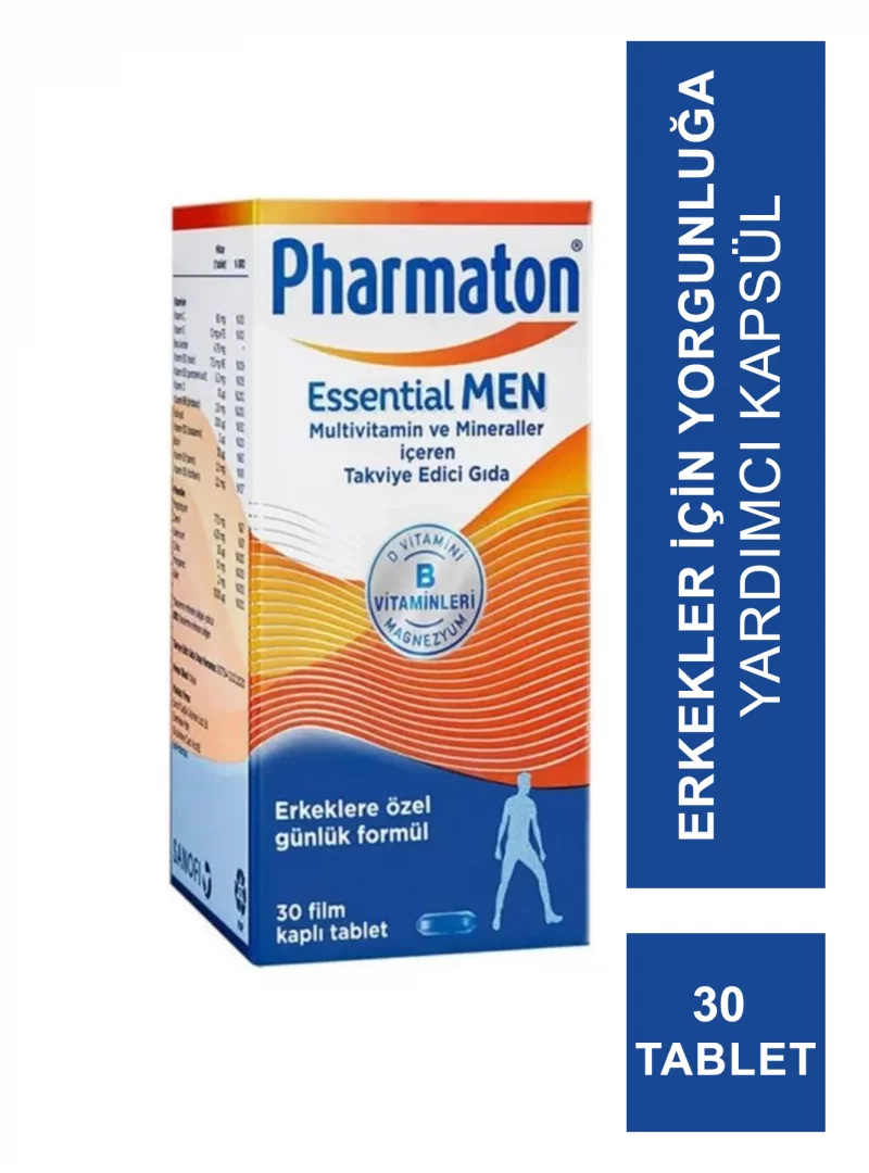 Outlet - Pharmaton Essential Men Takviye Edici Gıda 30 Tablet