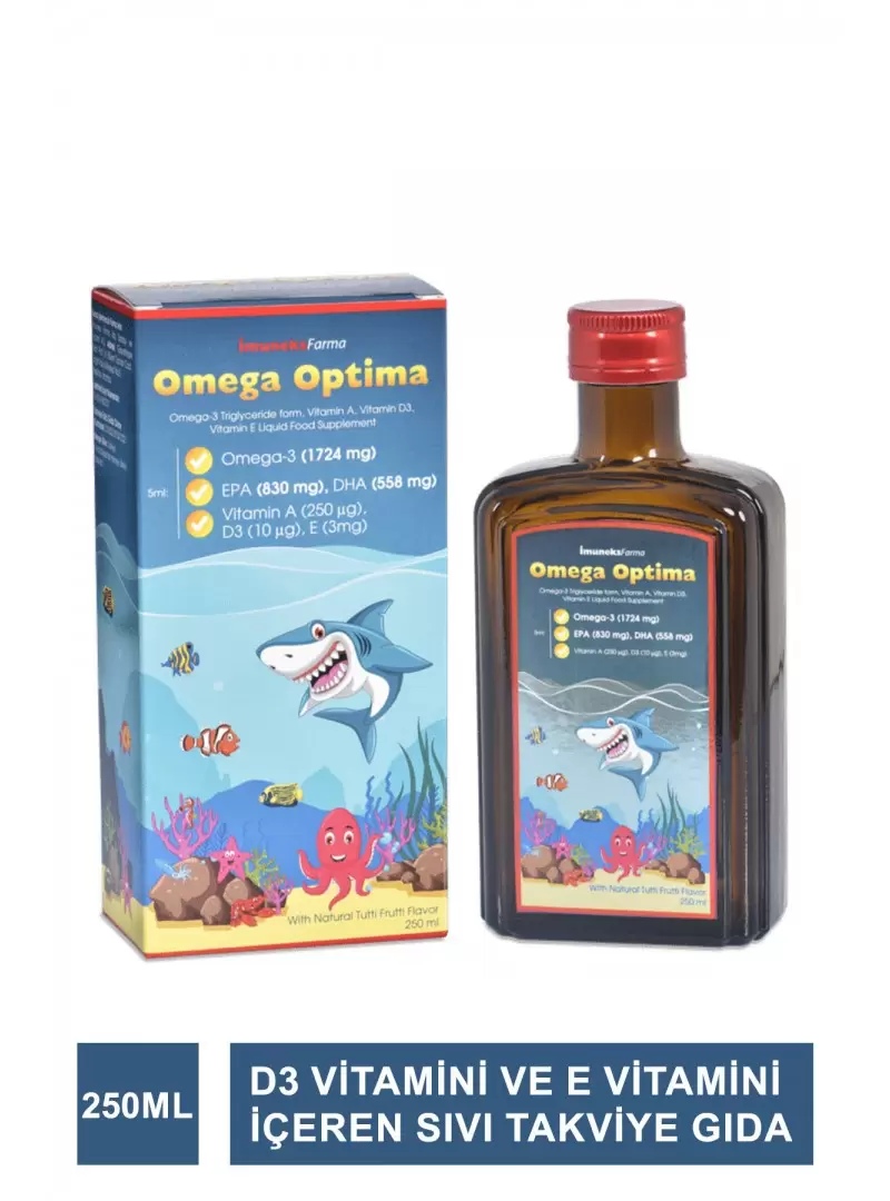 Outlet - İmuneks Omega Optima Şurup 250 ml