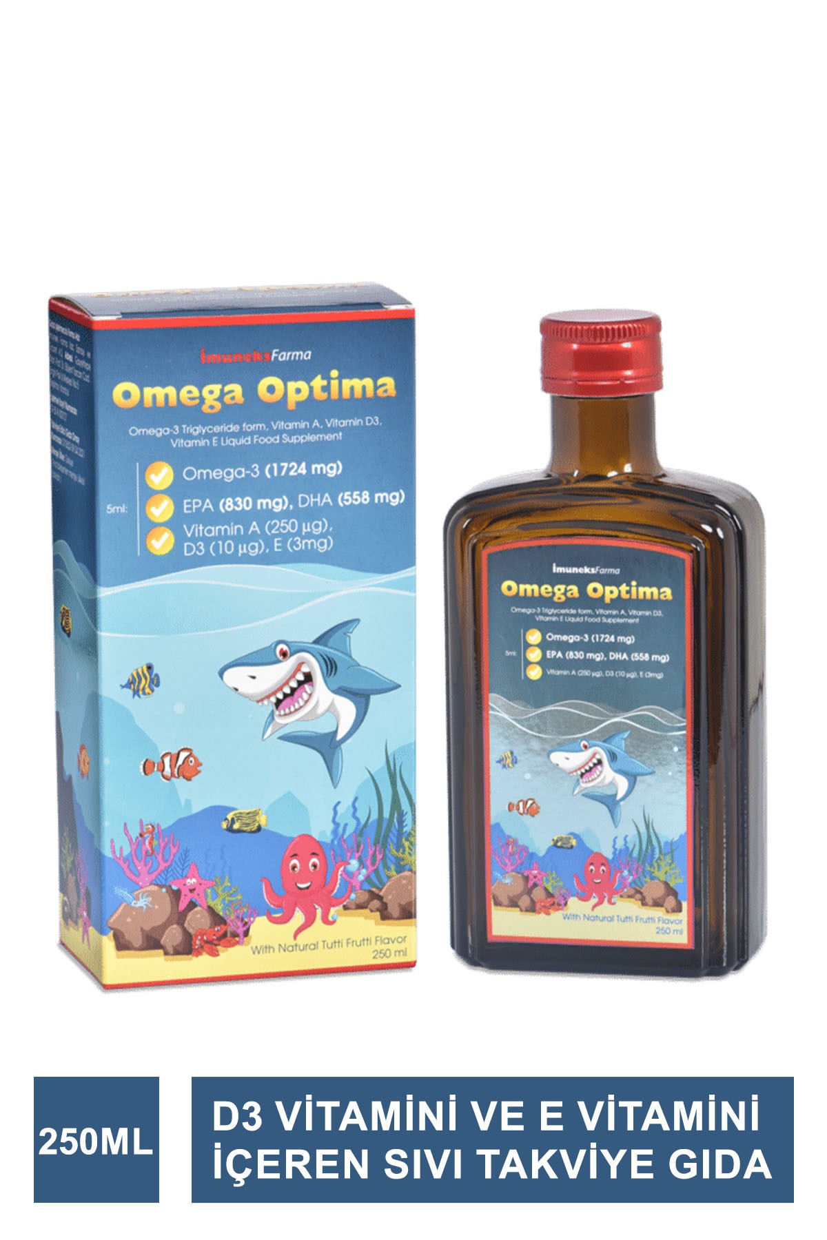 Outlet - İmuneks Omega Optima Şurup 250 ml