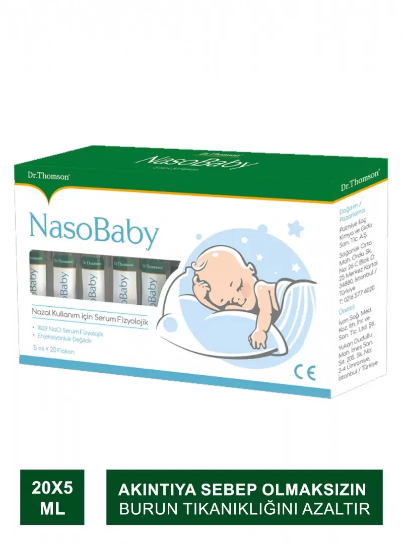 Outlet - Dr. Thomson Naso Baby Serum Fizyolojik 5 ml x 20 Flakon