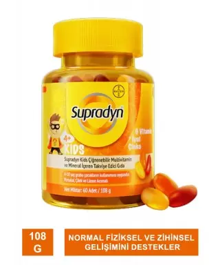 Outlet - Supradyn Kids Multivitamin ve Mineral 60 Çiğnenebilir Tablet