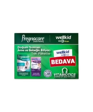 Outlet - Vitabiotics Pregnacare Breast-Feeding 56 Tablet + Wellkid Vitamin D3 20ml