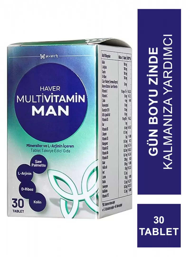 Haver Multivitamin Man 30 Tablet