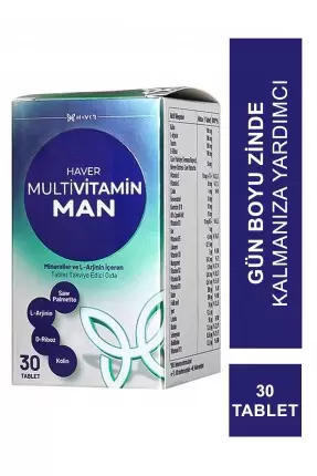 Haver Multivitamin Man 30 Tablet