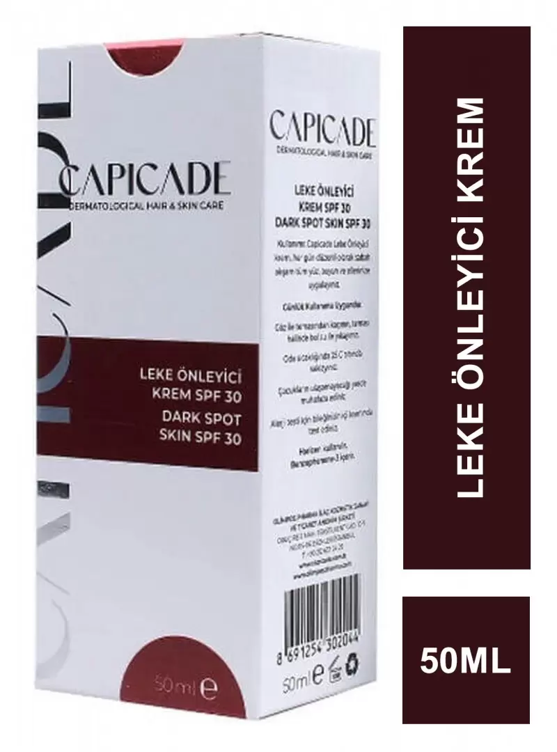 Capicade Leke Önleyici Krem Spf30 50 ml