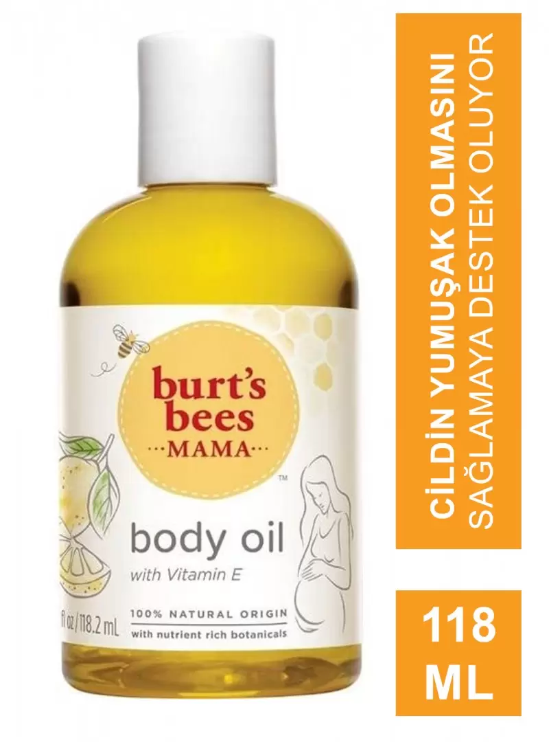 Outlet - Burts Bees Mama Bee Nourishing Body Oil 118 ml Anneye Özel Besleyici Vücut Yağı