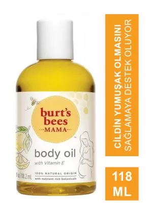 Outlet - Burts Bees Mama Bee Nourishing Body Oil 118 ml Anneye Özel Besleyici Vücut Yağı