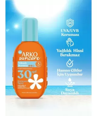 Arko Suncare Spf30 Yüksek Korumalı Vücut Güneş Spreyi 200 ml