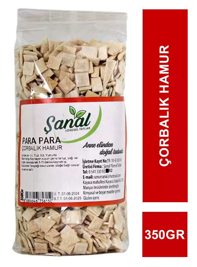 Şanal Para Para Çorbalık Hamur 350gr