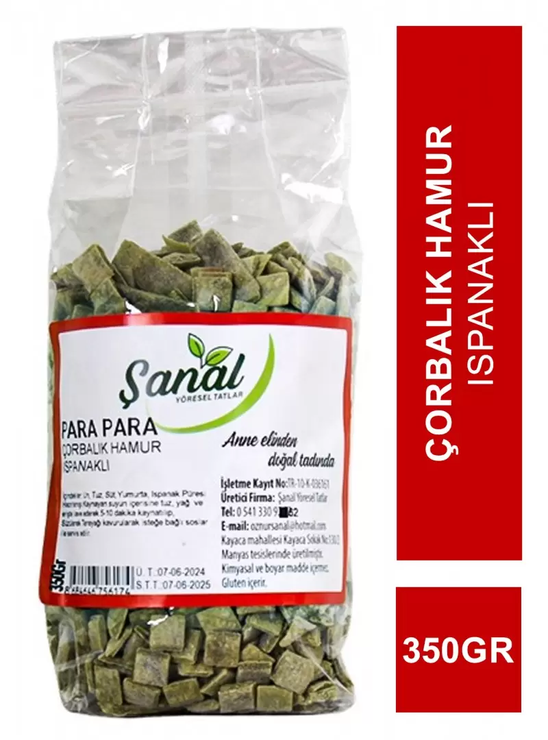 Şanal Para Para Çorbalık Hamur Ispanaklı 350gr