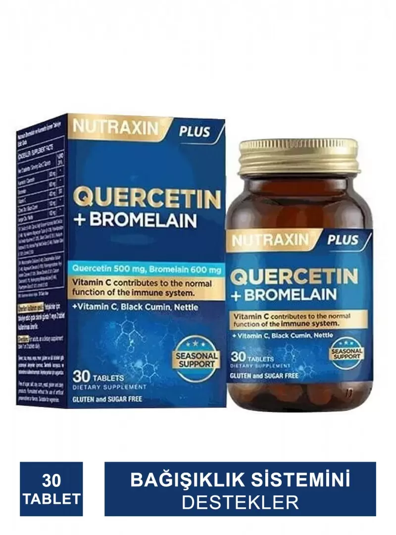 Nutraxin Bromelain ve Kuersetin 30 Tablet