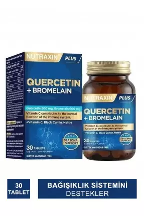 Nutraxin Bromelain ve Kuersetin 30 Tablet