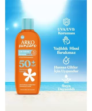 Arko Suncare Spf50 Yüksek Korumalı Vücut Güneş Losyonu 200 ml