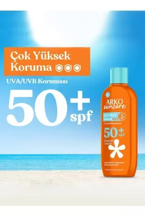 Arko Suncare Spf50 Yüksek Korumalı Vücut Güneş Losyonu 200 ml