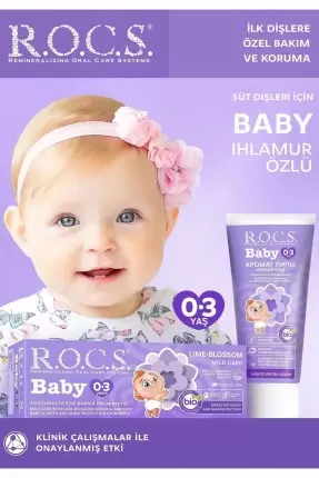 Rocs Baby Ihlamur Özlü 0-3 Yaş Diş Macunu 35ml