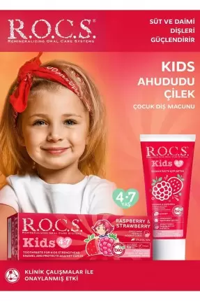 ROCS Kids Ahududu Ve Çilek 4-7 Yaş Diş Macunu 35 ml