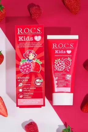 ROCS Kids Ahududu Ve Çilek 4-7 Yaş Diş Macunu 35 ml