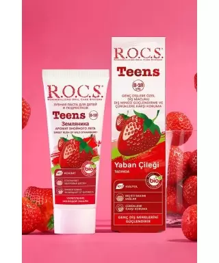 ROCS Teens Yaban Çileği Diş Macunu 60 ml