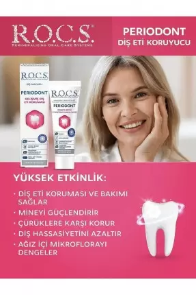 Rocs Periodont Diş Eti Koruması ve Bakımı Diş Macunu 75 ml