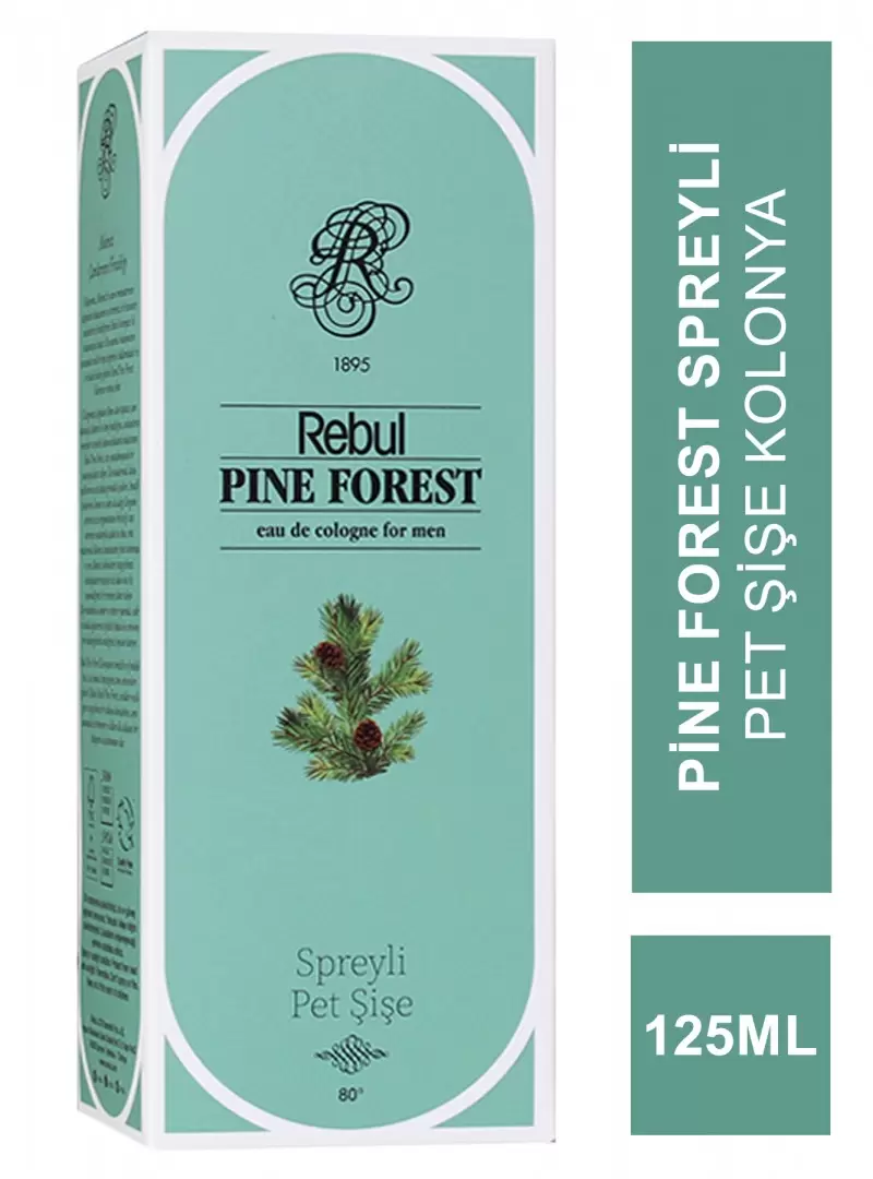 Rebul Pine Forest Spreyli Pet Şişe Kolonya 125 ml