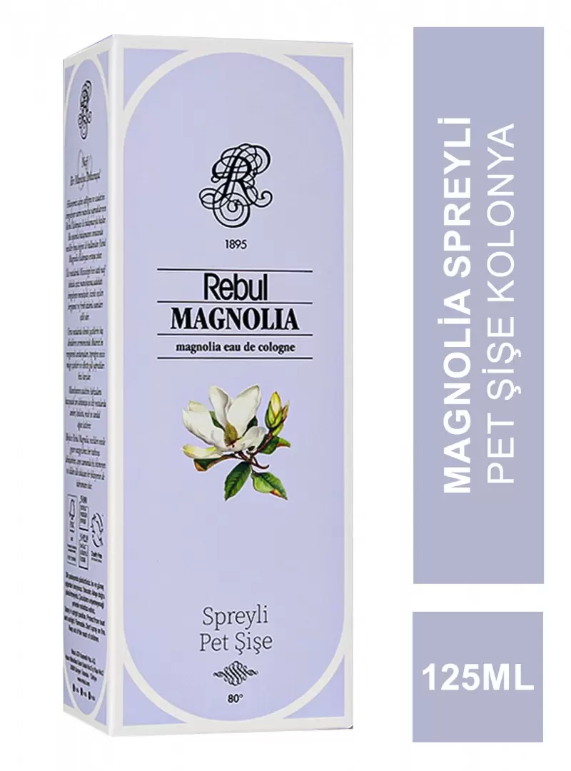 Rebul Magnolia Spreyli Pet Şişe Kolonya 125 ml