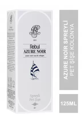 Rebul Azure Noir Spreyli Pet Şişe Kolonya 125 ml