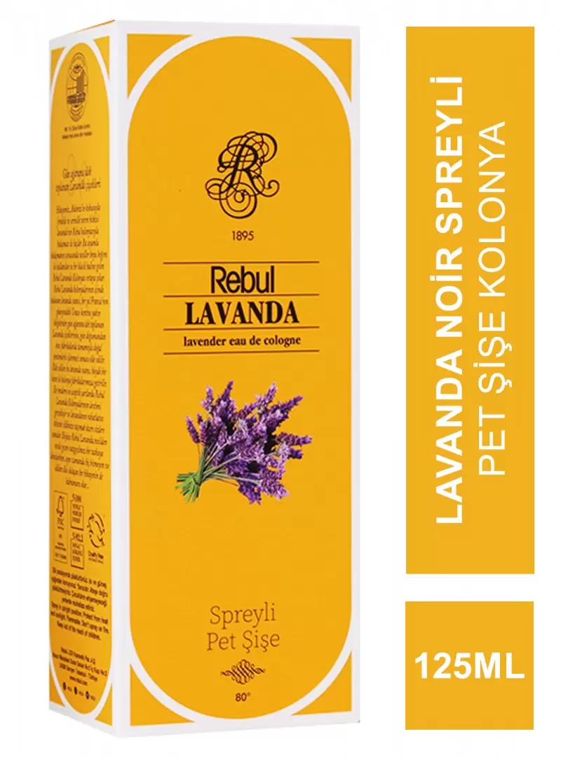 Rebul Lavanda Spreyli Pet Şişe Kolonya 125 ml