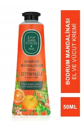 Eyüp Sabri Tuncer Bodrum Mandalinası Doğal Zeytinyağlı El ve Vücut Kremi 50 ml