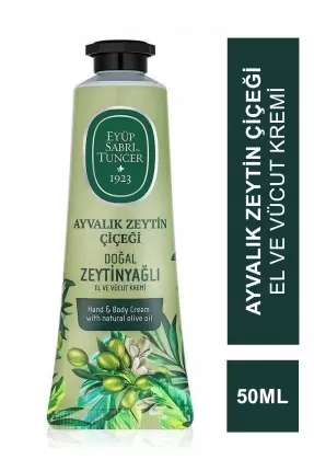 Eyüp Sabri Tuncer Ayvalık Zeytin Çiçeği Doğal Zeytinyağlı El ve Vücut Kremi 50 ml