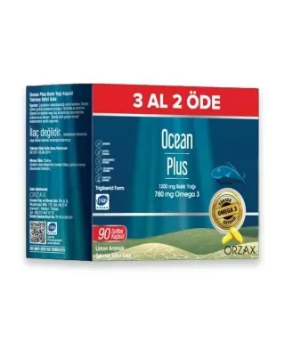 Ocean Plus 1200 mg 90 Kapsül - 3 Al 2 Öde