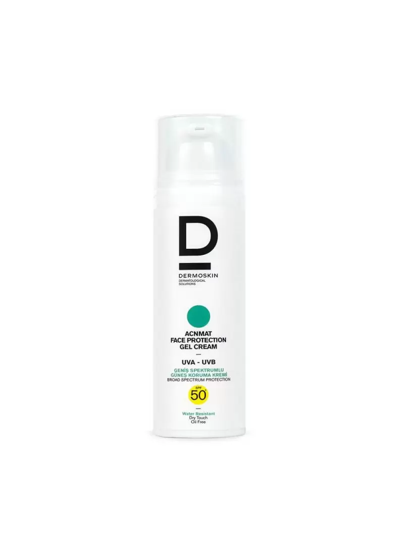 Dermoskin Sun Acne Mat SPF 50+ Face Protection Gel Cream 50 ml