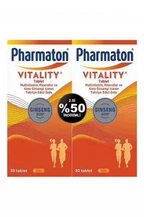 Pharmaton Vitality Multivitamin 2x30 Tablet - 2.si %50 İndirimli