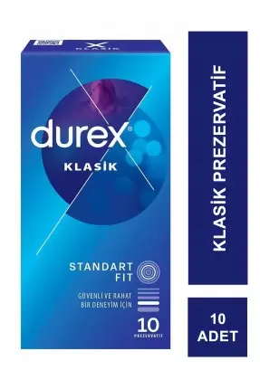 Durex Klasik Prezervatif 10 Adet