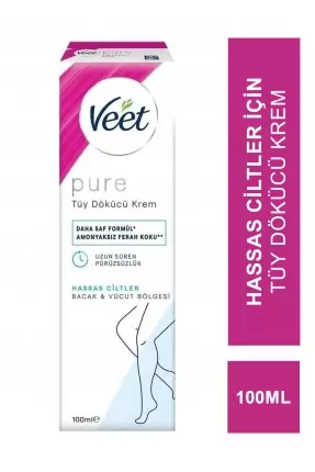 Veet Pure Tüy Dökücü Krem Hassas Ciltler İçin 100 ml