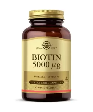 Solgar Biotin 5000 mcg 50 Kapsül